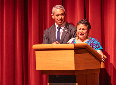 Ron Nirenberg and Erika Prosper