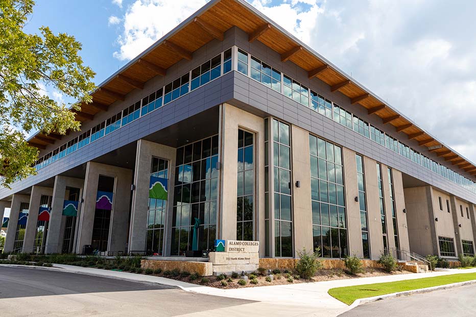 Exterior of the Alamo Colleges District - District Support Operations building exterior