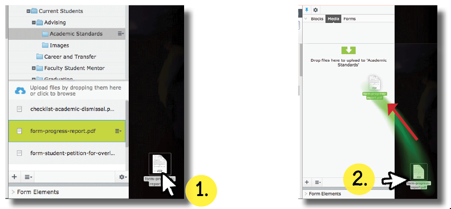 3.2 Uploading Media ESP. PDF’s.