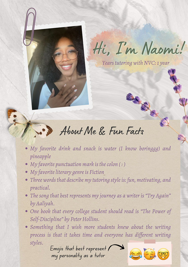 Meet Tutor Naomi