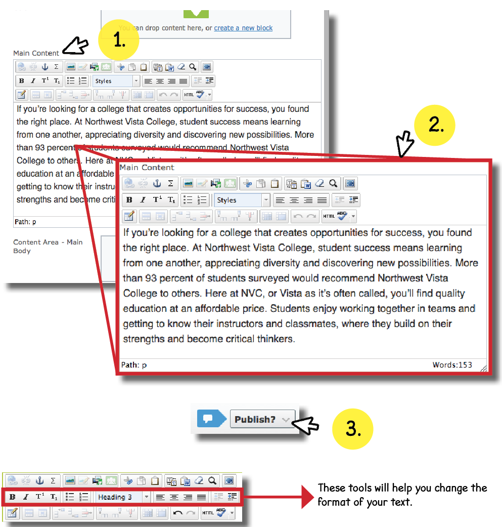1.7 Adding/Formatting Text