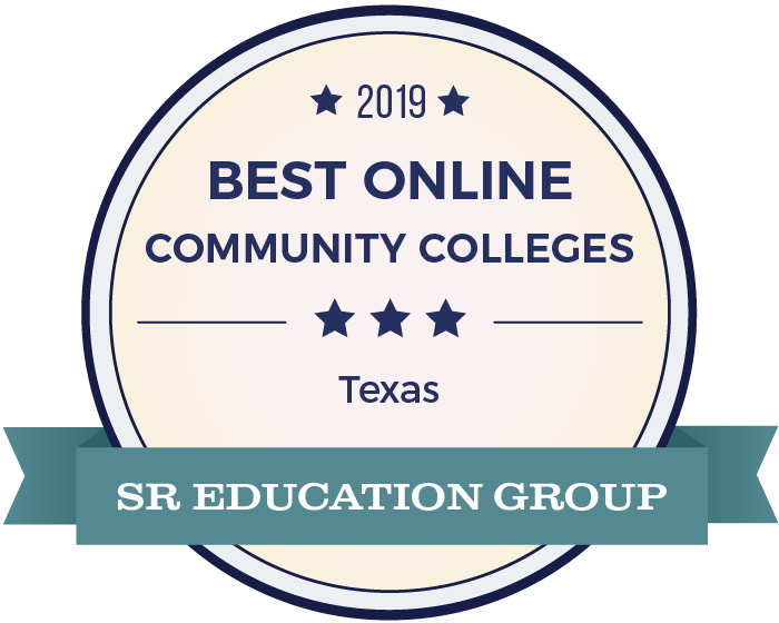 Best Online Community Colleges In Texas Badge