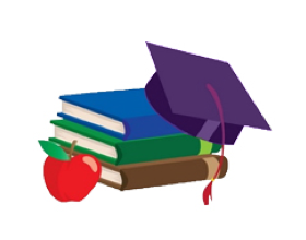 Books with Graduate Cap