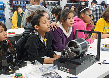 Group of students during Engineering Day